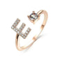 Customizable 26-Letter Ring: Fashionable & Elegant Jewelry