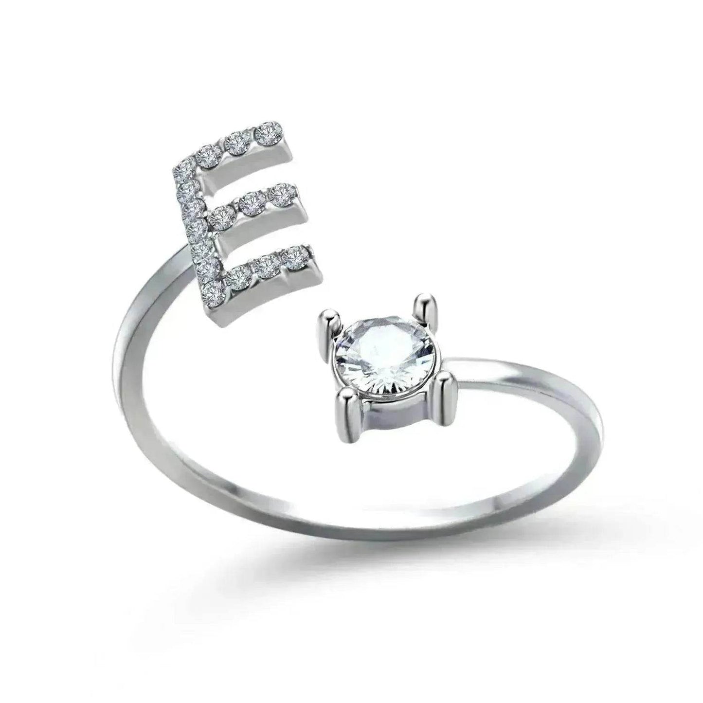 Customizable 26-Letter Ring: Fashionable & Elegant Jewelry