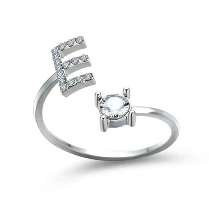 Customizable 26-Letter Ring: Fashionable & Elegant Jewelry
