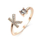 Customizable 26-Letter Ring: Fashionable & Elegant Jewelry
