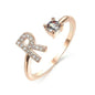 Customizable 26-Letter Ring: Fashionable & Elegant Jewelry