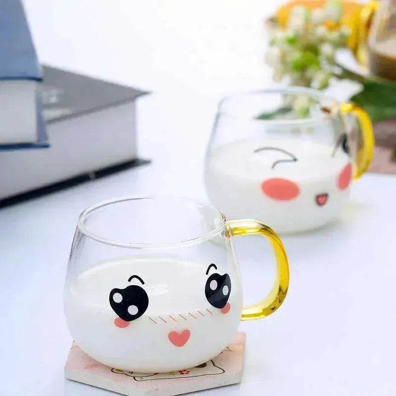 Cute Glass Expression Coffee Cup Mug - www.Shopthatapp.com
