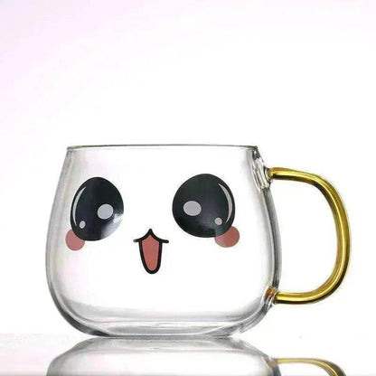 Cute Glass Expression Coffee Cup Mug - www.Shopthatapp.com