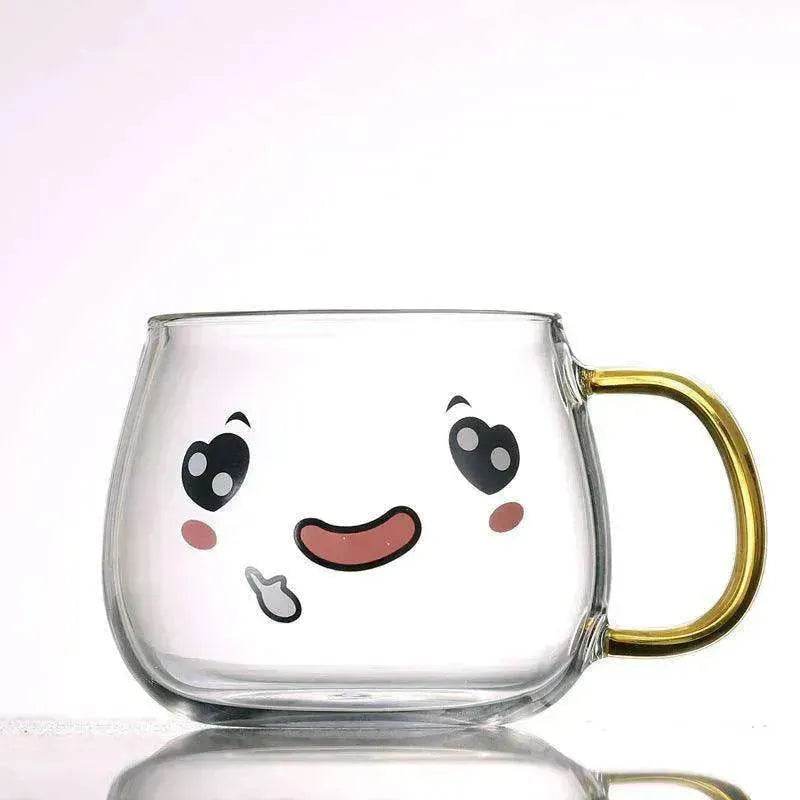 Cute Glass Expression Coffee Cup Mug - www.Shopthatapp.com