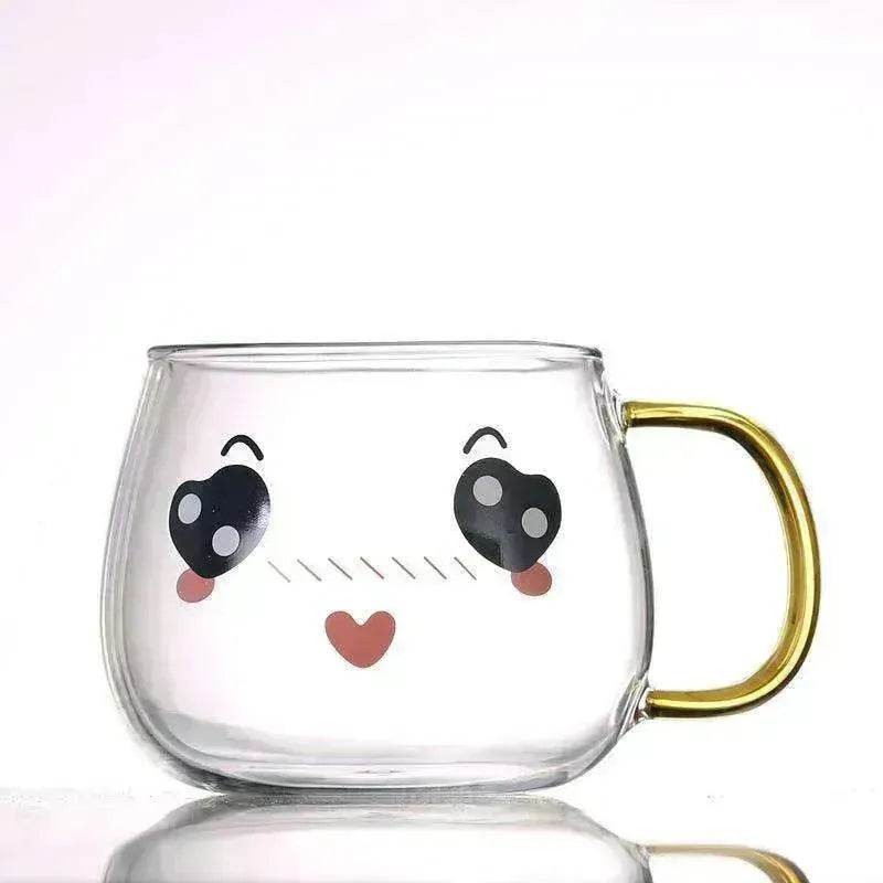 Cute Glass Expression Coffee Cup Mug - www.Shopthatapp.com