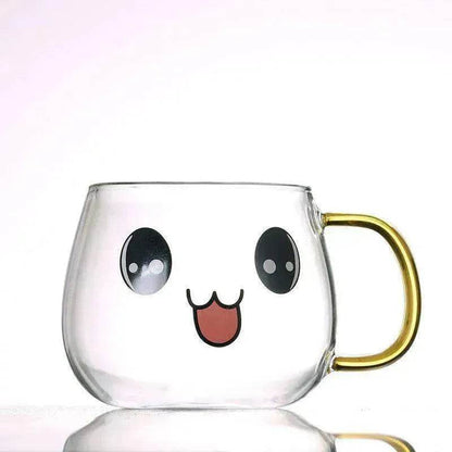 Cute Glass Expression Coffee Cup Mug - www.Shopthatapp.com