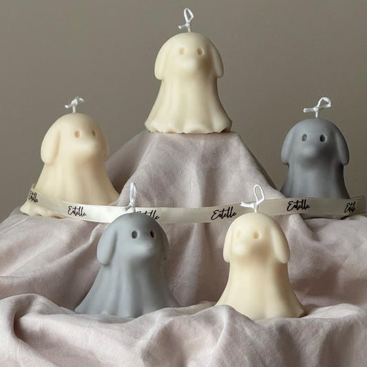 Cute Halloween Dog Ghost Candle - www.Shopthatapp.com #