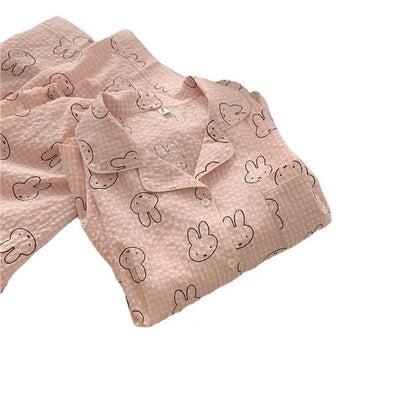 Cute Rabbit Pajamas For Women Sweet Long Sleeve Cardigan Suit - www.Shopthatapp.com #