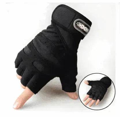 Cycling Gloves Half Finger Breathable Elastic for gym - www.Shopthatapp.com