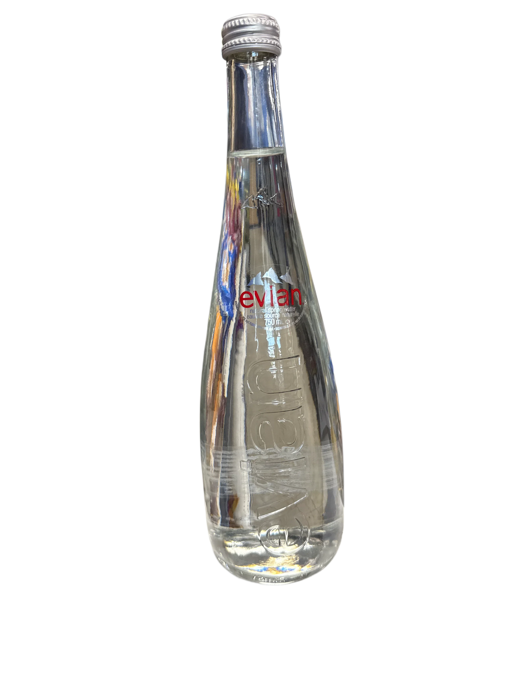 Evian Natural Spring Water Glass Bottle 750ML - France Edition - www.Shopthatapp.com