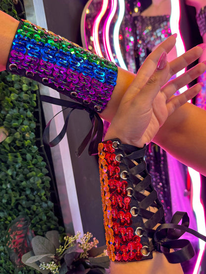 Rainbow Bright Arm Cuffs