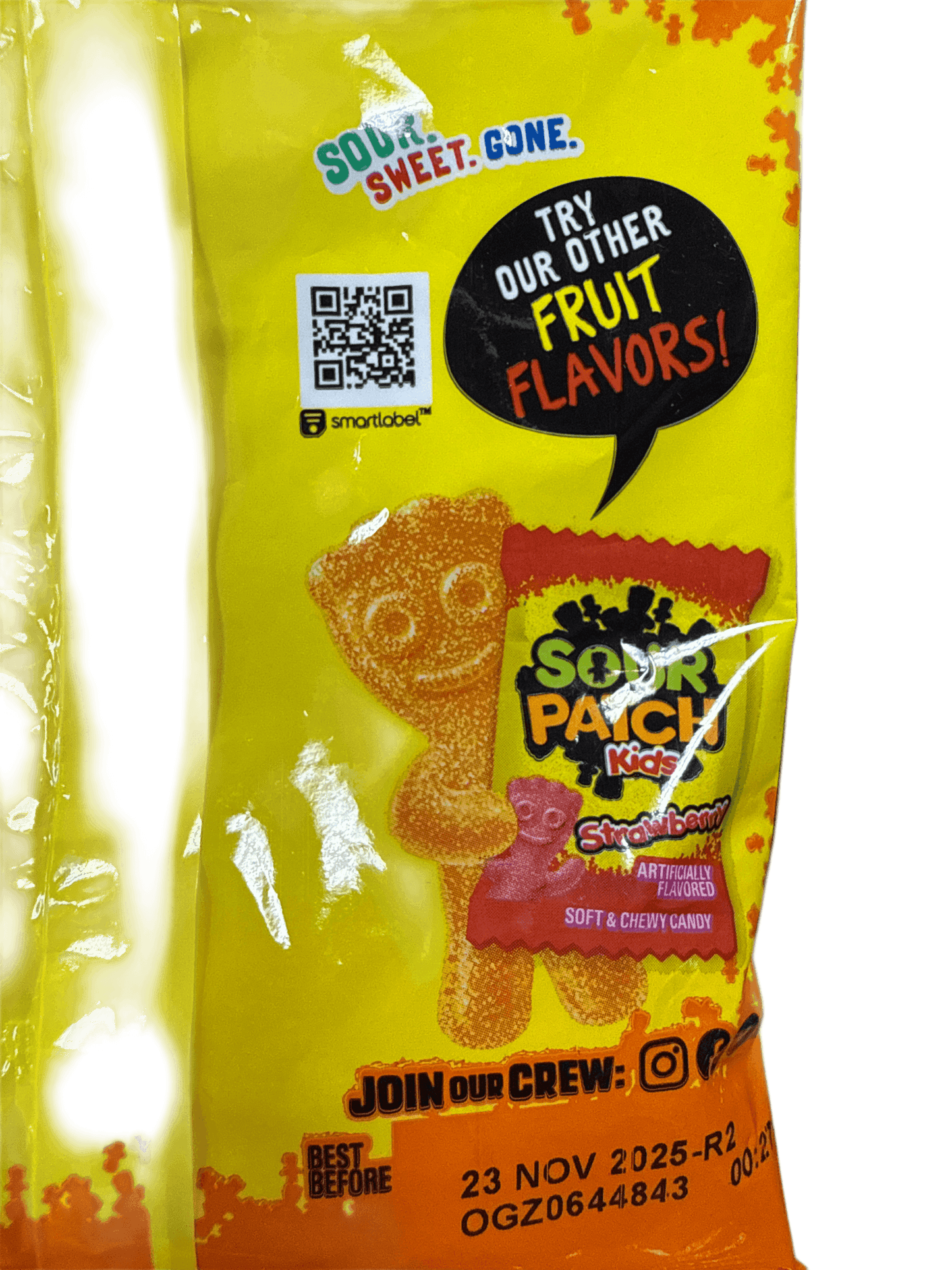 Sour Patch Kids Not So Sour Peach 101G - U.S Edition - www.Shopthatapp.com