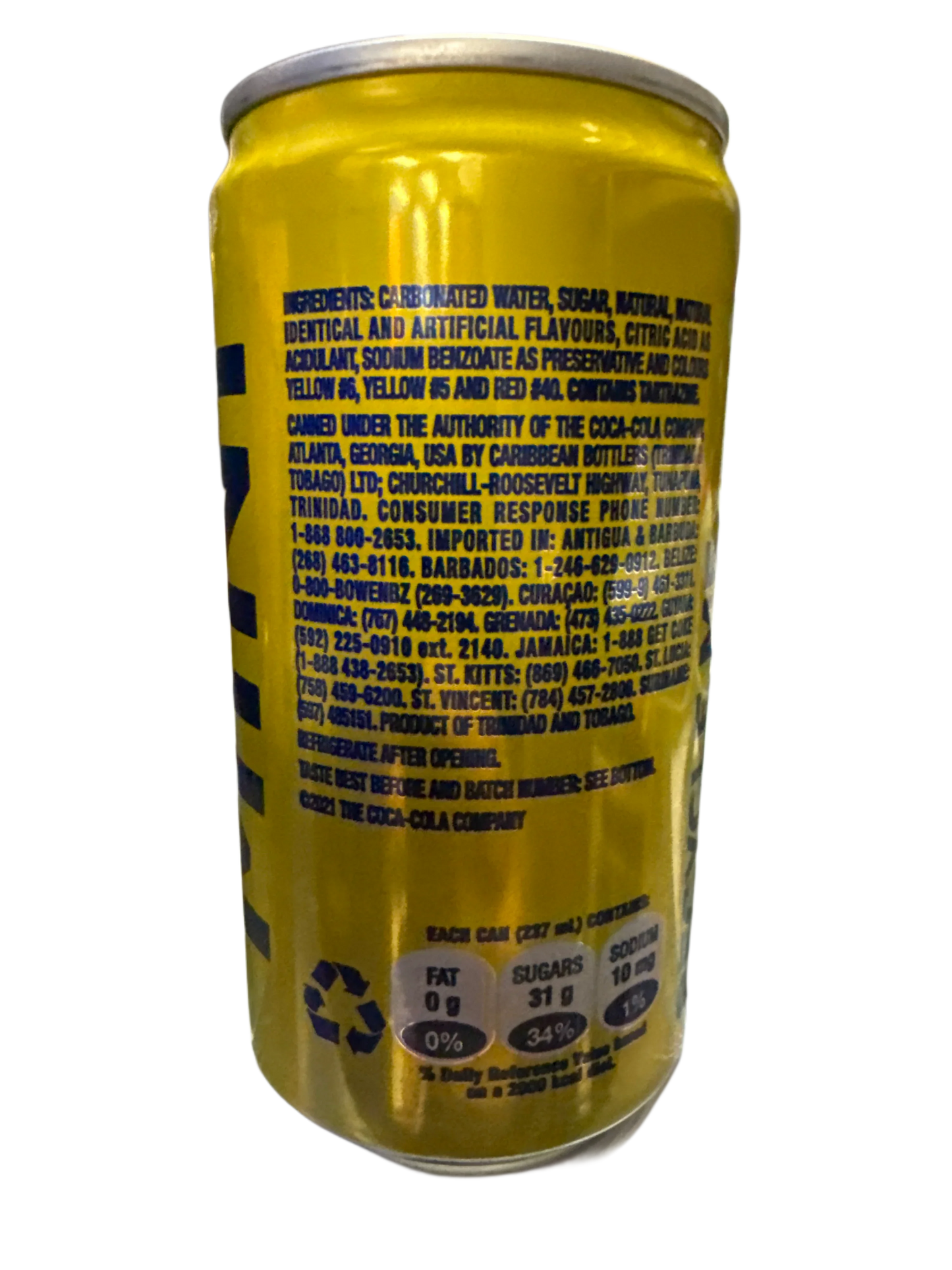 Fanta Banana Flavoured Can 237ML - Trinidad and Tobago Edition - www.Shopthatapp.com