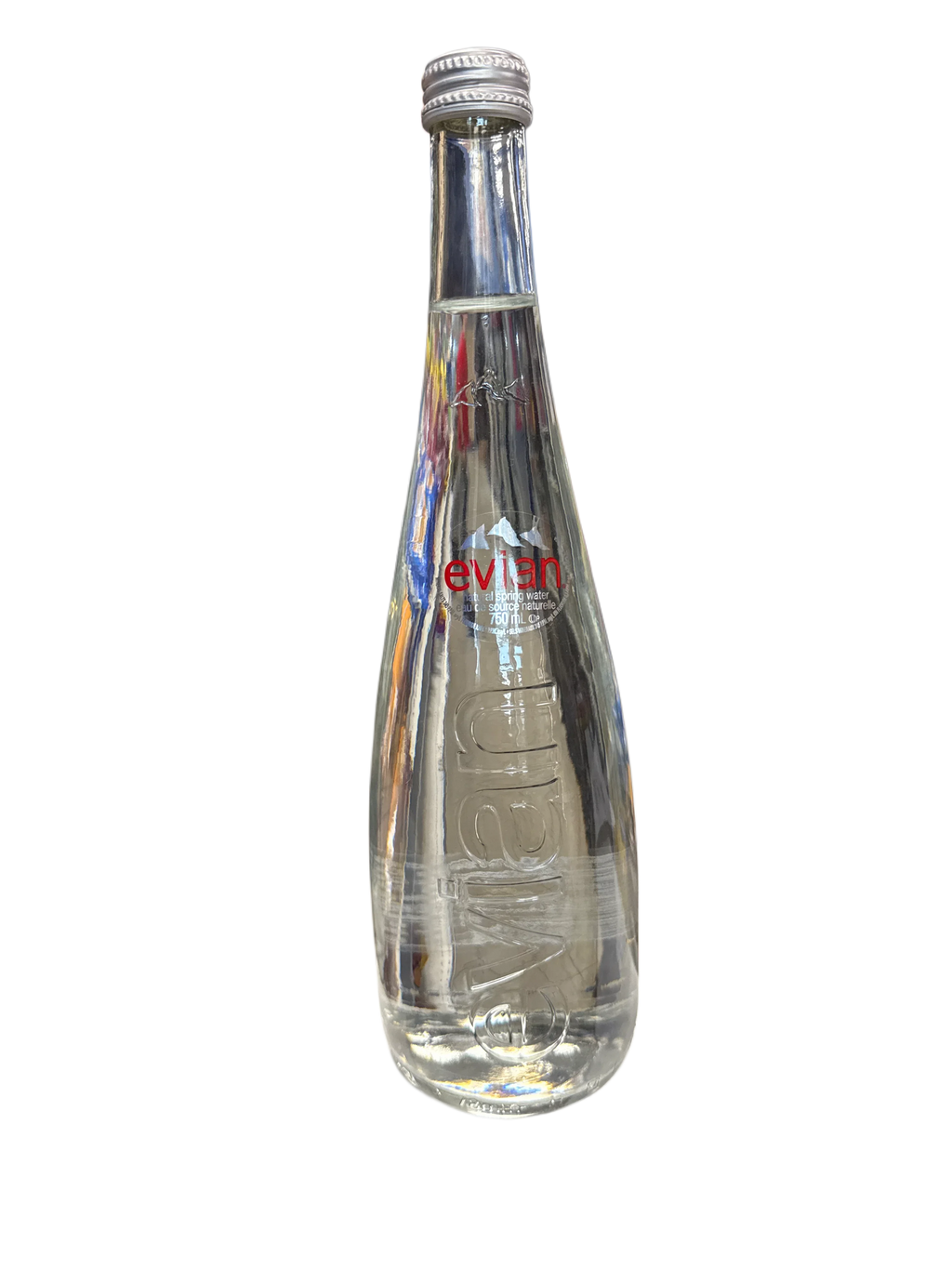 Evian Natural Spring Water Glass Bottle 750ML - France Edition - www.Shopthatapp.com