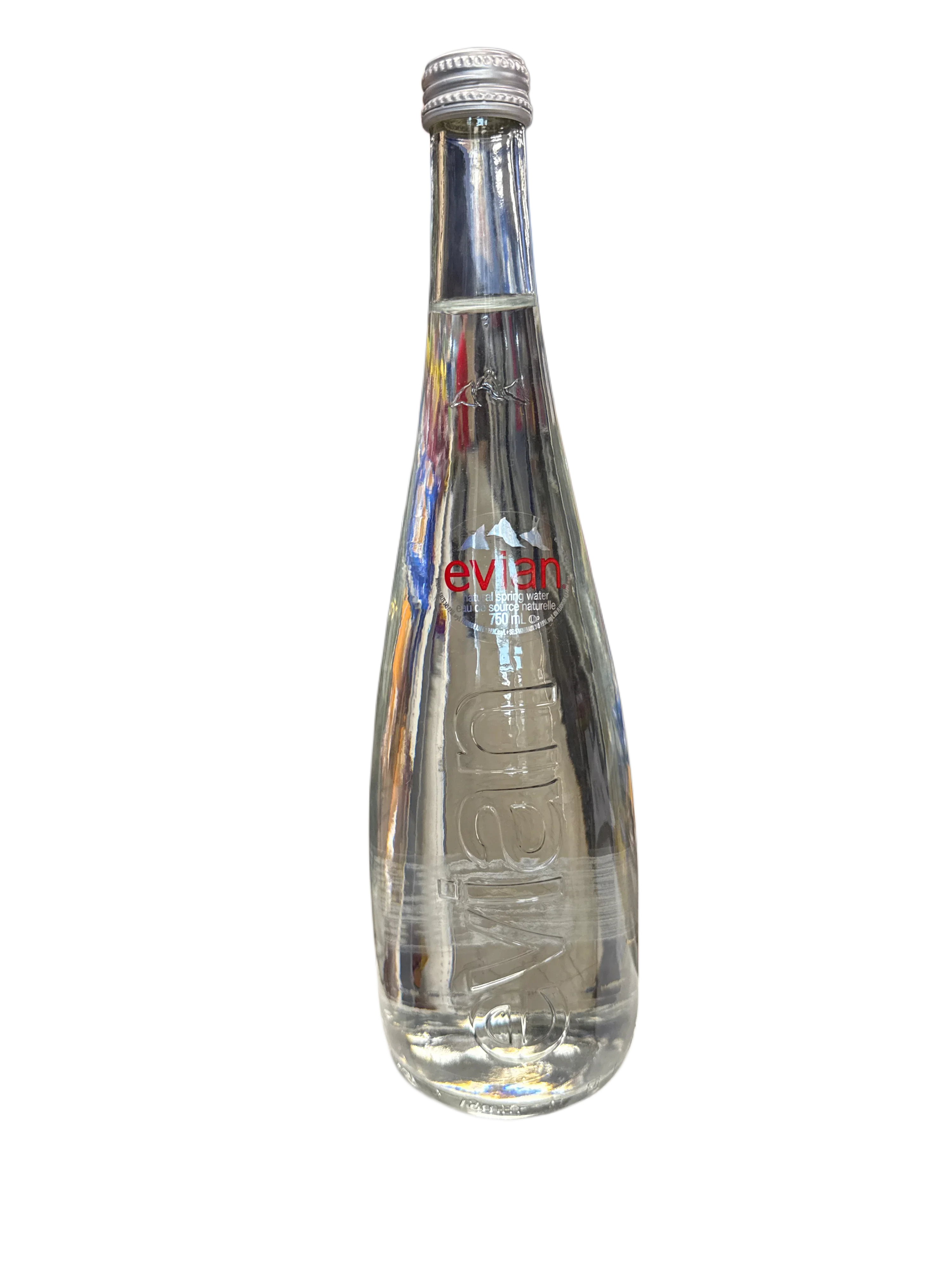 Evian Natural Spring Water Glass Bottle 750ML - France Edition - www.Shopthatapp.com