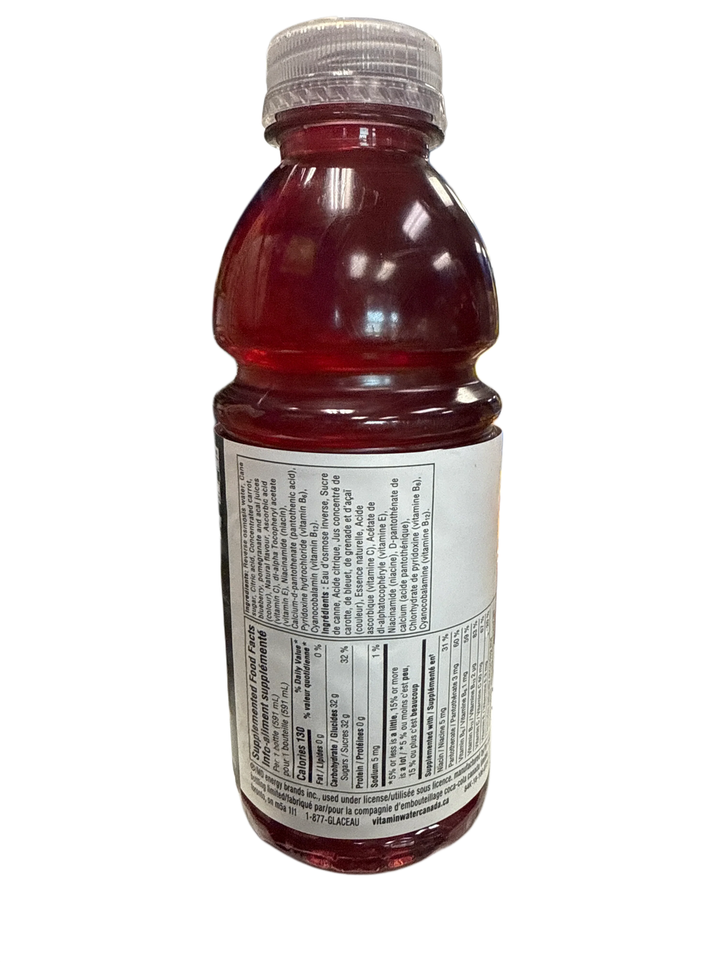 Vitamin Water Acai Blueberry Pomegranate Flavour 591ML *MAY BE DENTED* - Canadian Edition - www.Shopthatapp.com