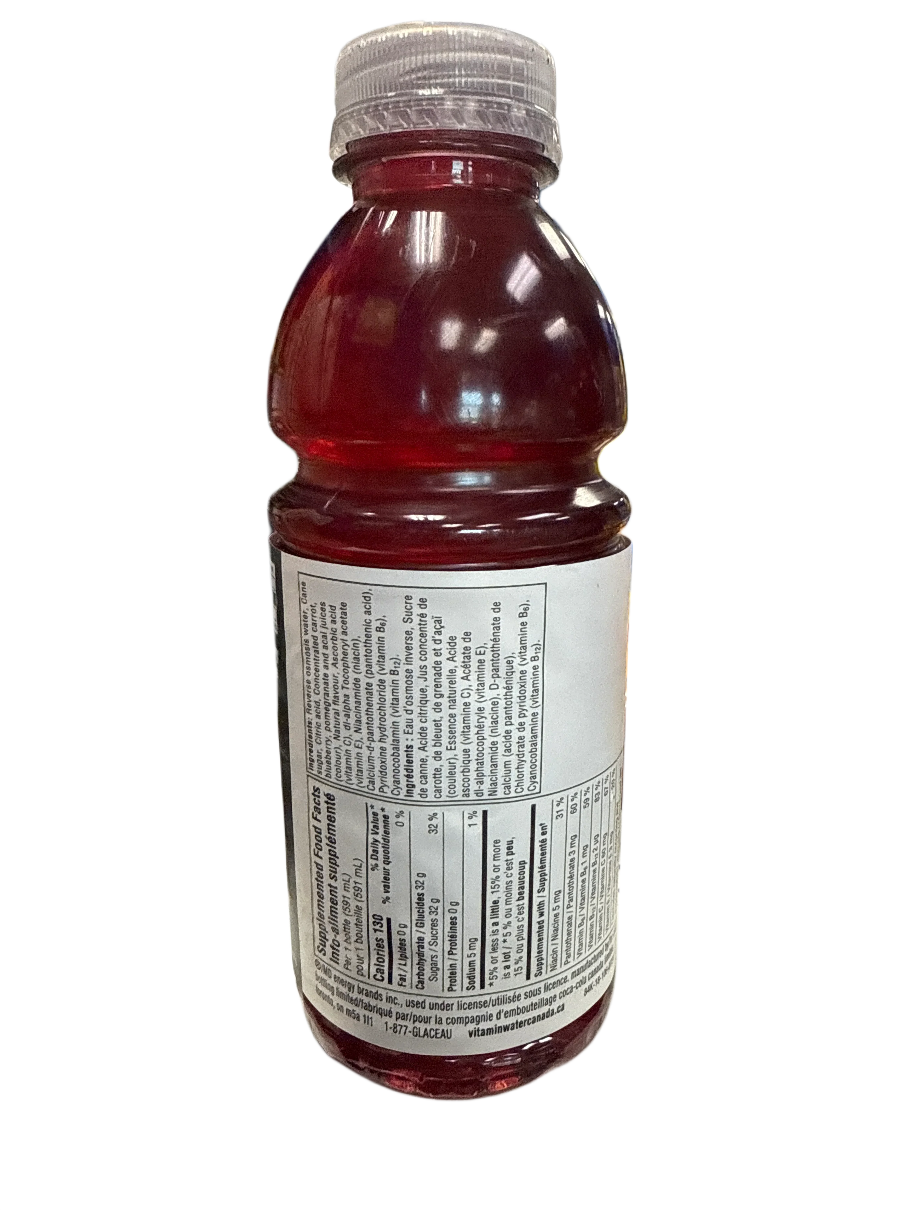 Vitamin Water Acai Blueberry Pomegranate Flavour 591ML *MAY BE DENTED* - Canadian Edition - www.Shopthatapp.com