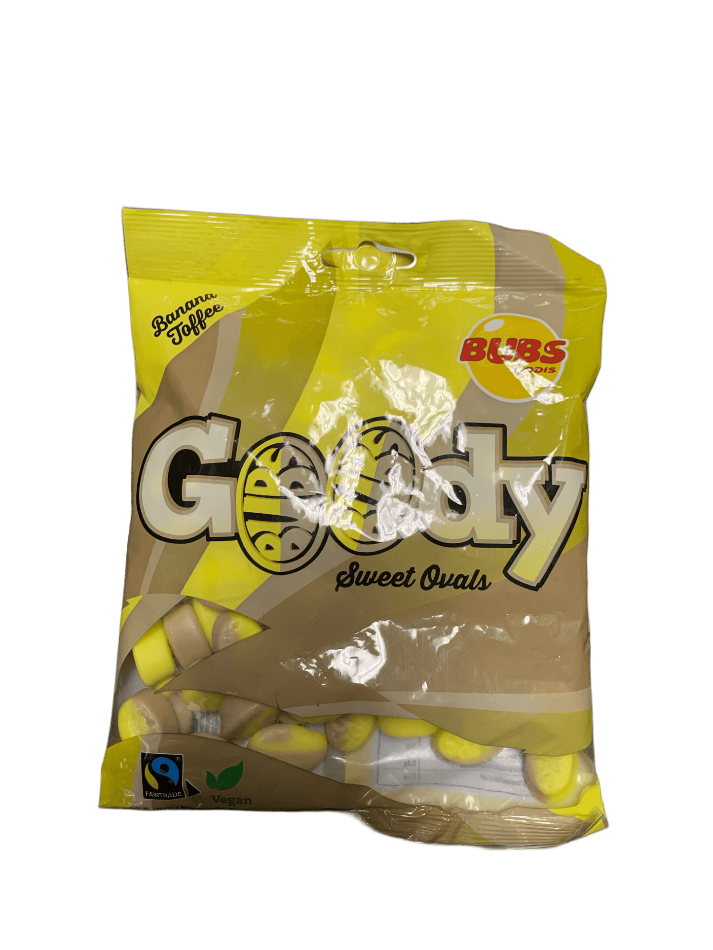 Bubs Goody Sour Ovals Banana Toffee Candy 175G - Swedish Edition - www.Shopthatapp.com