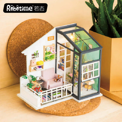 Elegant 1:24 DIY Miniature Balcony Dollhouse Kit - www.Shopthatapp.com
