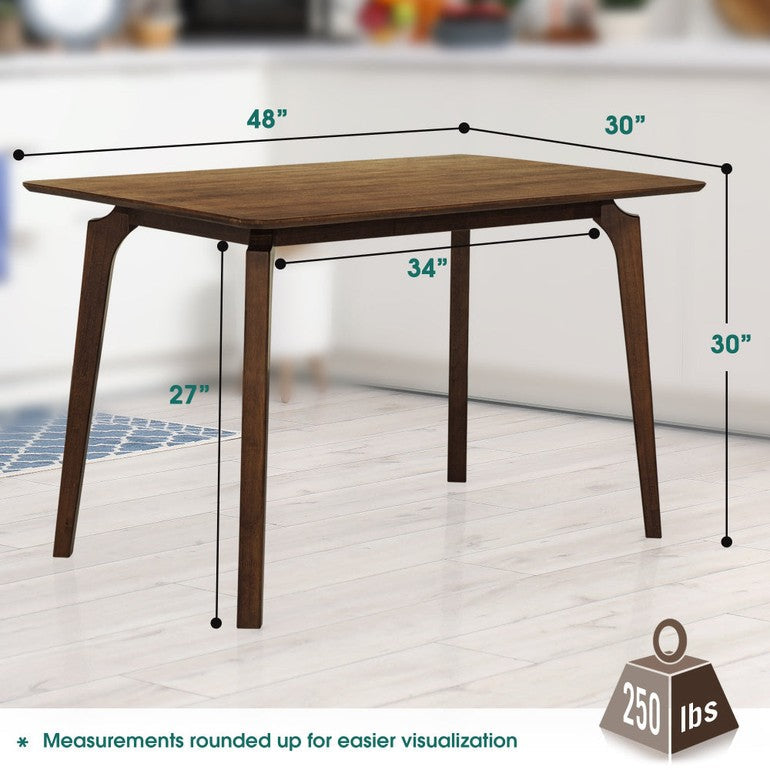 Verve 48" Solid Wood Dining Table/Kitchen Table Dining Table for 4 - www.Shopthatapp.com
