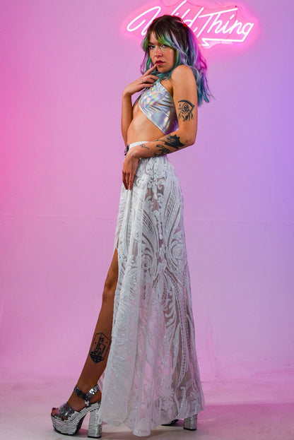 Swan White Skirt