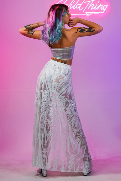 Swan White Skirt