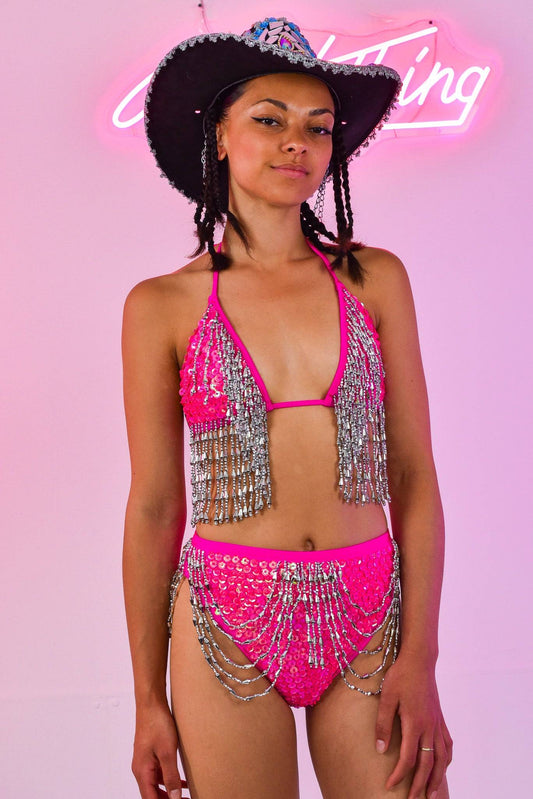 Mandy pink bikini Set