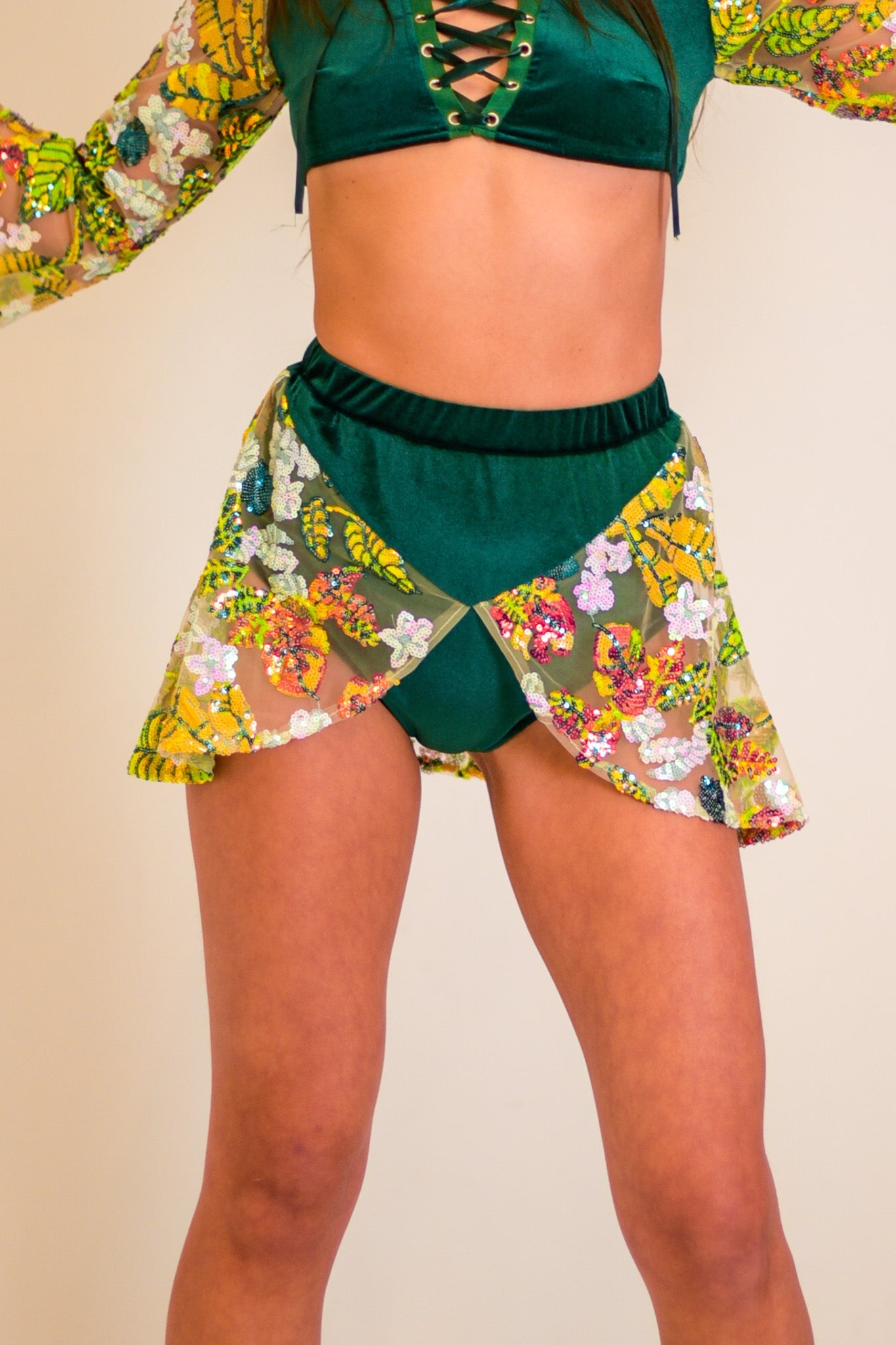 Ivy Sequin Skater Skirt - www.Shopthatapp.com