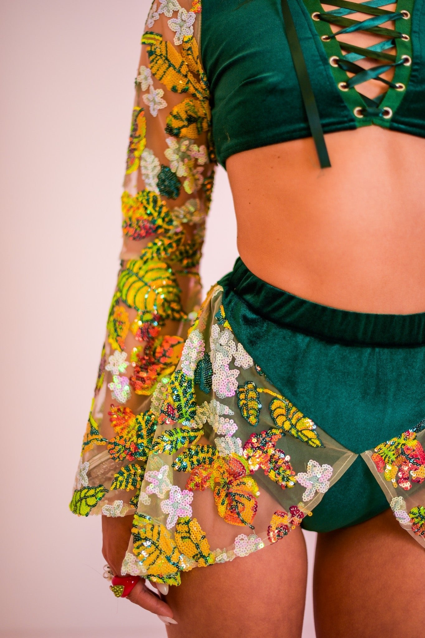 Ivy Sequin Skater Skirt - www.Shopthatapp.com