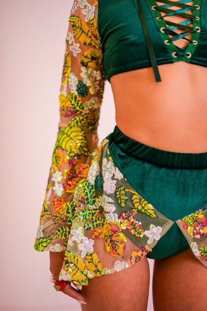 Ivy Sequin Skater Skirt - www.Shopthatapp.com