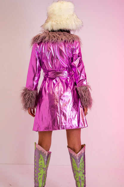 The Amethyst Faux Leather Coat - www.Shopthatapp.com