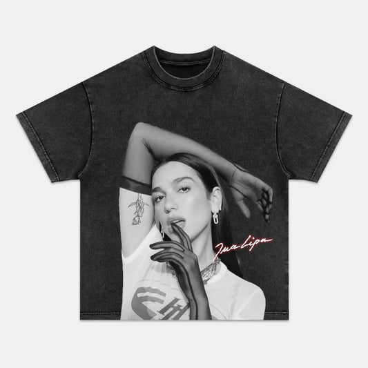 Dua Lipa: Music Icon Tee V15 - www.Shopthatapp.com