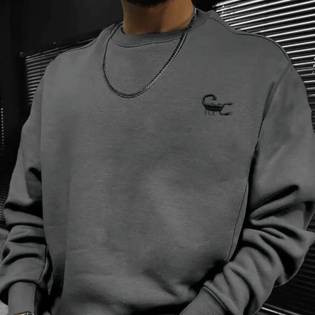 Dark Style Printed Men Crew neck Pullover Sweatshirt - www.Shopthatapp.com #