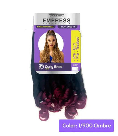 Darling Empress French Loose Pre stretch Curly Braids Extension-Body and health-www.Shopthatapp.com-Color:100/900-Style:Curly Braids-MK Smith's Shop