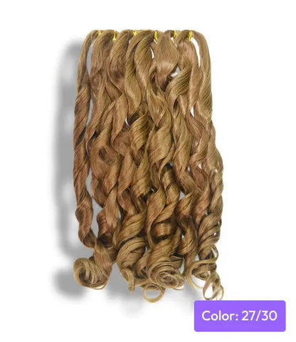 Darling Empress French Loose Pre stretch Curly Braids Extension-Body and health-www.Shopthatapp.com-Color:27/30/33-Style:Loose Braids-MK Smith's Shop