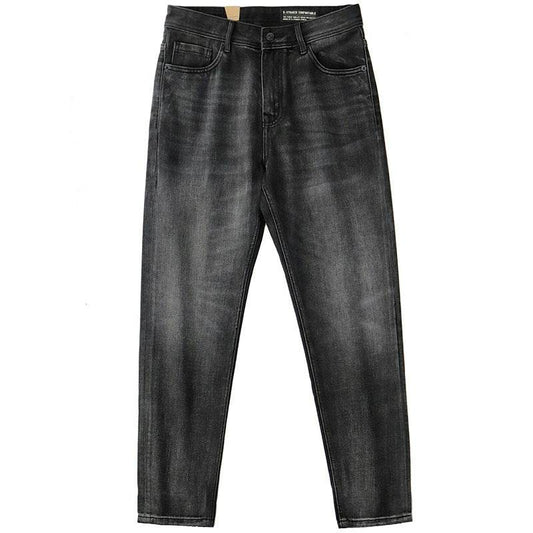 Denim Cotton Men's Heavy Black Washed Denim Jeans Pant trouser - www.Shopthatapp.com #