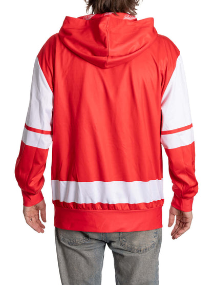 Detroit Red Wings Hockey Lace Hoodie - www.Shopthatapp.com #