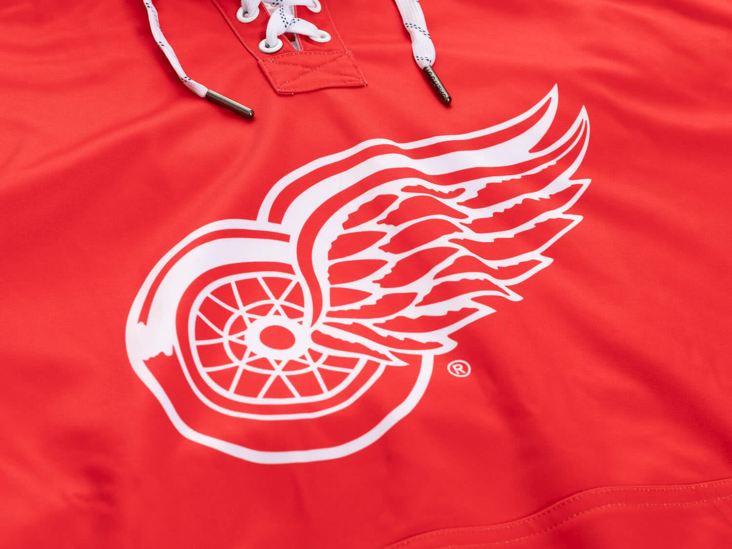 Detroit Red Wings Hockey Lace Hoodie - www.Shopthatapp.com #