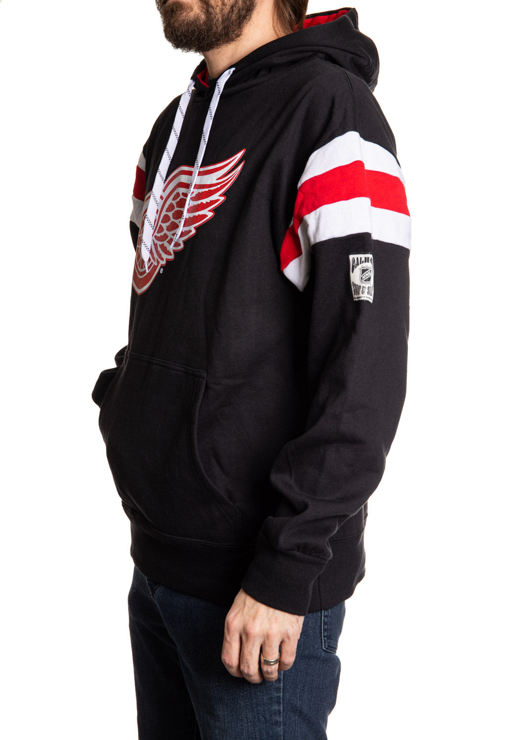 Detroit Red Wings Varsity Retro Style Hoodie - www.Shopthatapp.com