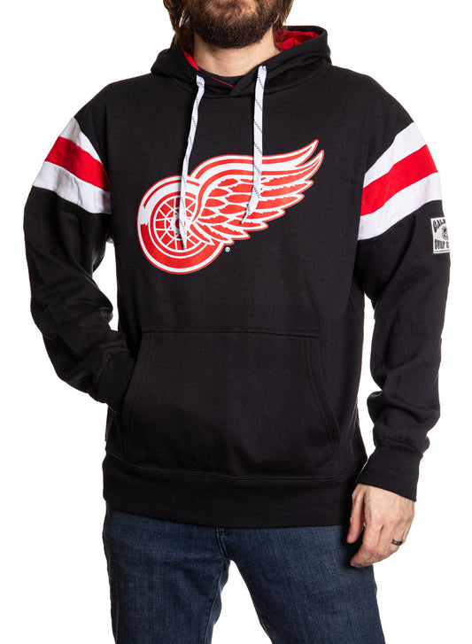 Detroit Red Wings Varsity Retro Style Hoodie - www.Shopthatapp.com