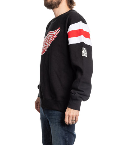 Detroit Red Wings Varsity Retro Style Crewneck Sweater - www.Shopthatapp.com