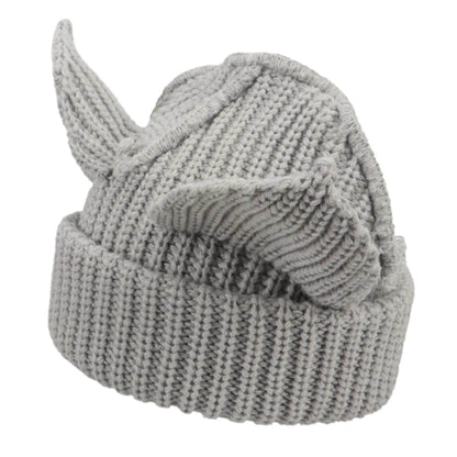 Devil Ears Thickened All Acrylic Knitted Beanie Hat - www.Shopthatapp.com #