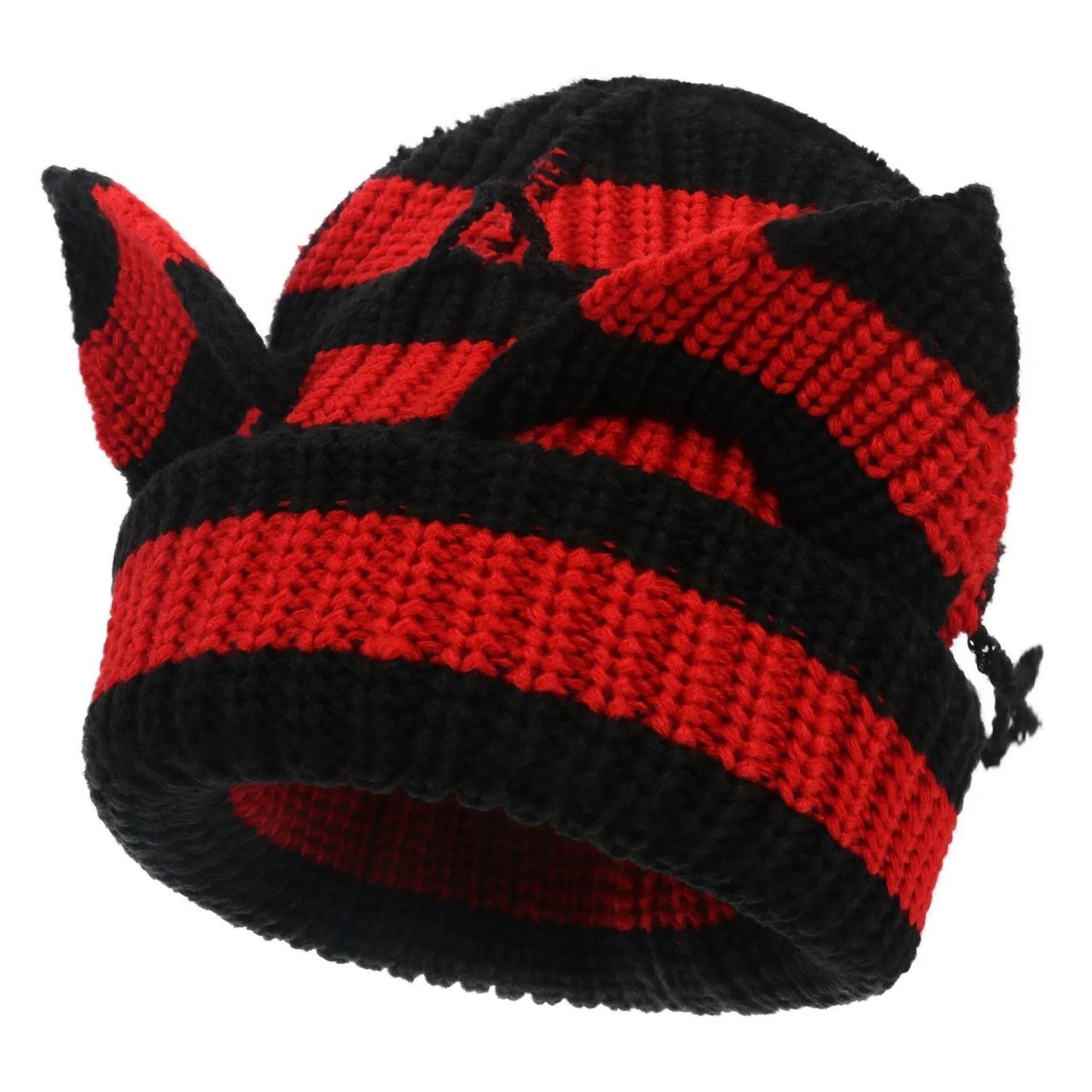Devil Ears Thickened All Acrylic Knitted Beanie Hat - www.Shopthatapp.com #