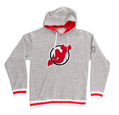 New Jersey Devils "Muskoka Style" Premium Chenille Woven Logo Hoodie - www.Shopthatapp.com