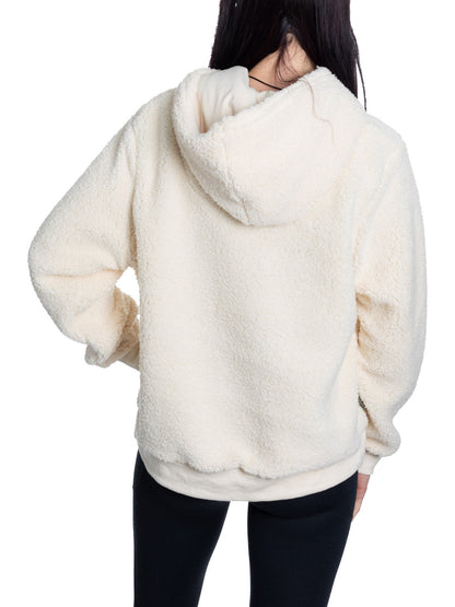 New Jersey Devils Ladies Sherpa Hoodie with Premium Chenille Logo - www.Shopthatapp.com