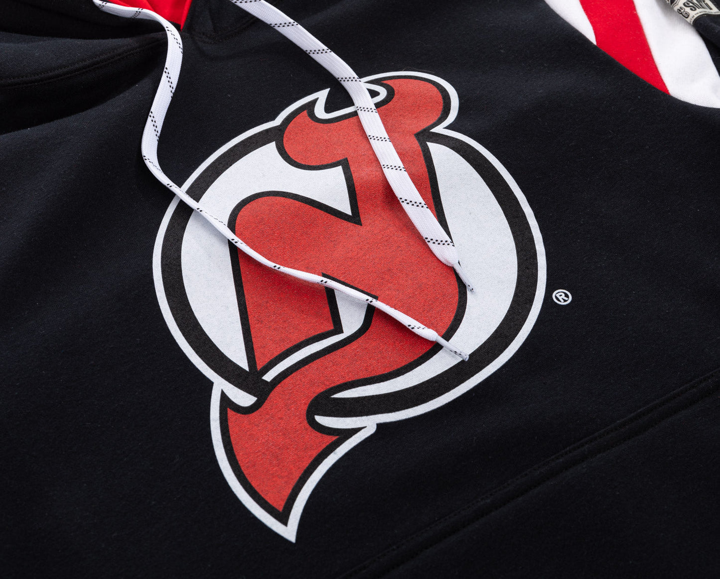 New Jersey Devils Varsity Retro Style Hoodie - www.Shopthatapp.com