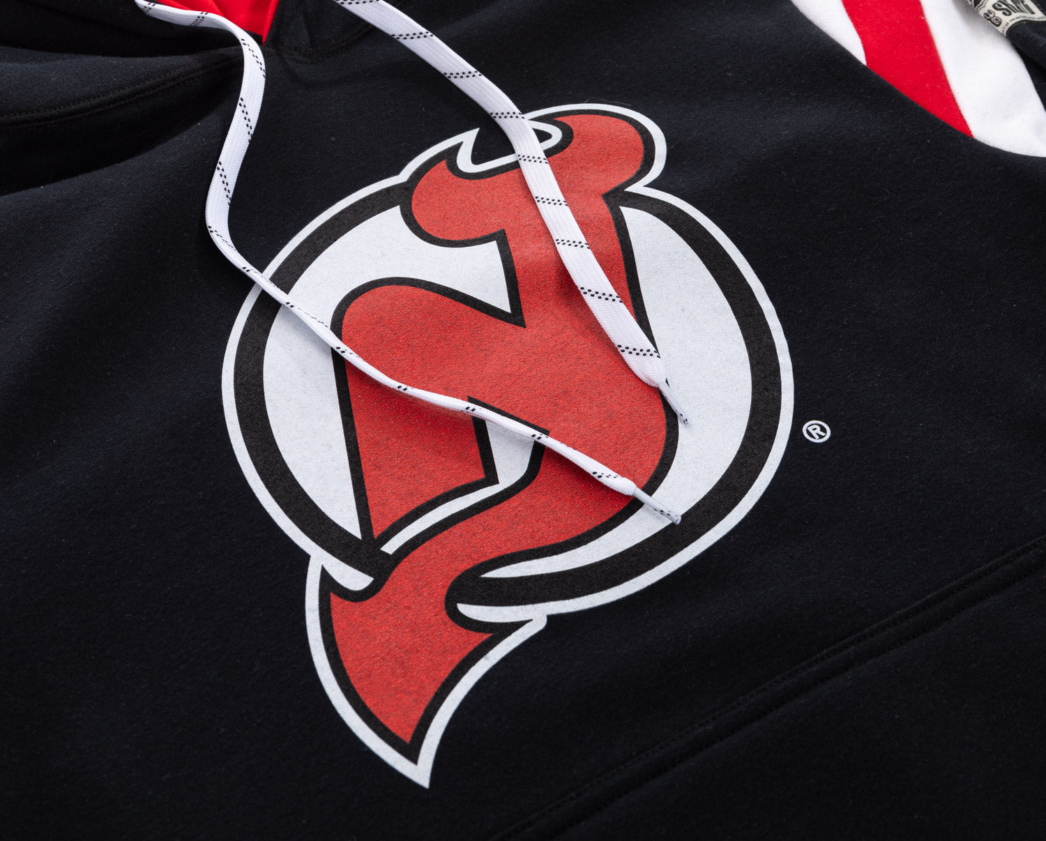 New Jersey Devils Varsity Retro Style Hoodie - www.Shopthatapp.com