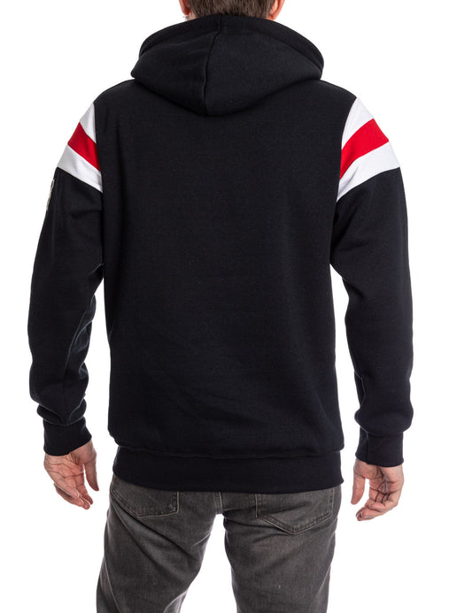 New Jersey Devils Varsity Retro Style Hoodie - www.Shopthatapp.com