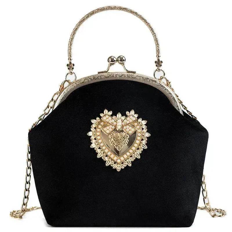 Diamond Retro Style Women Shoulder Medium Size Zipper Handbag - www.Shopthatapp.com #