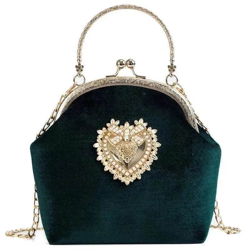 Diamond Retro Style Women Shoulder Medium Size Zipper Handbag - www.Shopthatapp.com #